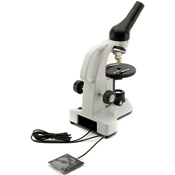 Optika Microscopio B-20 Solar, monocular, LED, con panel solar