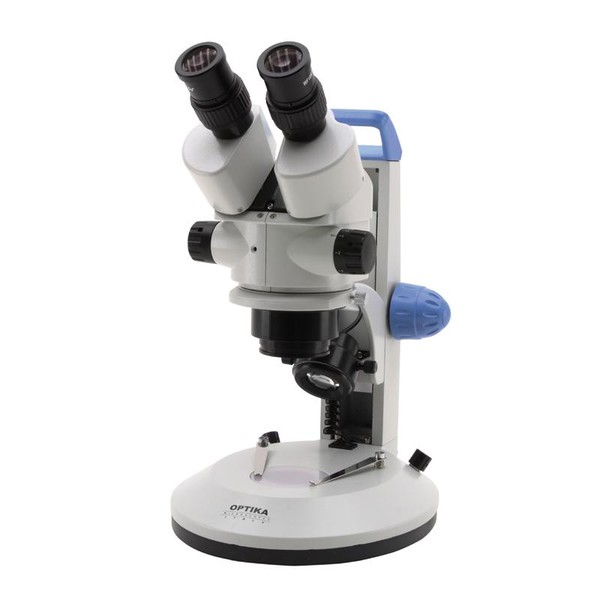 Optika Microscopio estereo LAB20, luz incidente y transmitida, zoom, LED