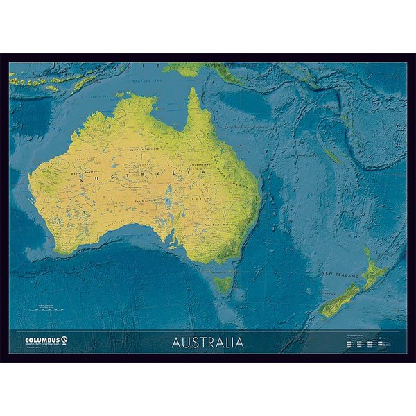Columbus Mapa continental de Australia