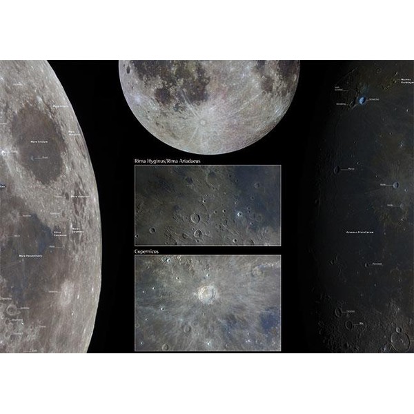 Oculum Verlag Póster de la Luna (en alemán)