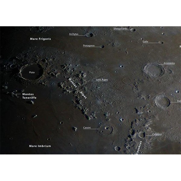 Oculum Verlag Póster de la Luna (en alemán)