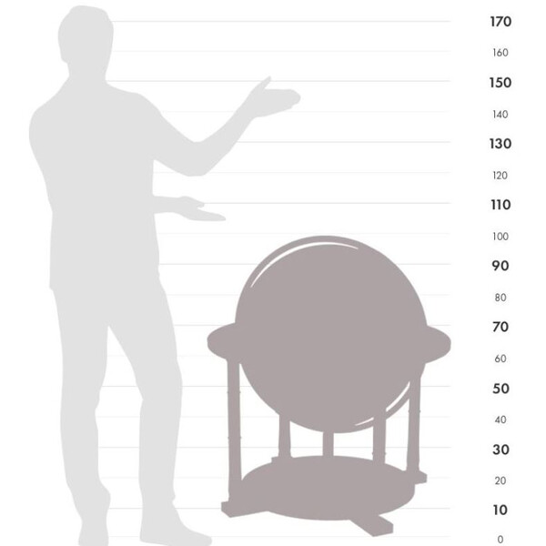 Zoffoli living Globo terráqueo de pie Aries 60cm