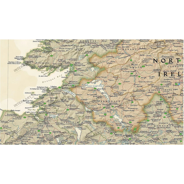 National Geographic Mapa de Irlanda (76 x 91 cm)