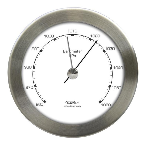 Eschenbach Estación meteorológica 528211 aneroid barometer, stainless steel