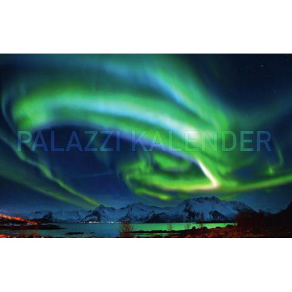 Palazzi Verlag Calendarios Calendario de auroras boreales Polarlicht - Himmlisches Leuchten