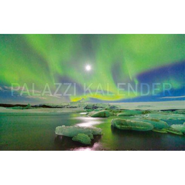 Palazzi Verlag Calendarios Calendario de auroras boreales Polarlicht - Himmlisches Leuchten