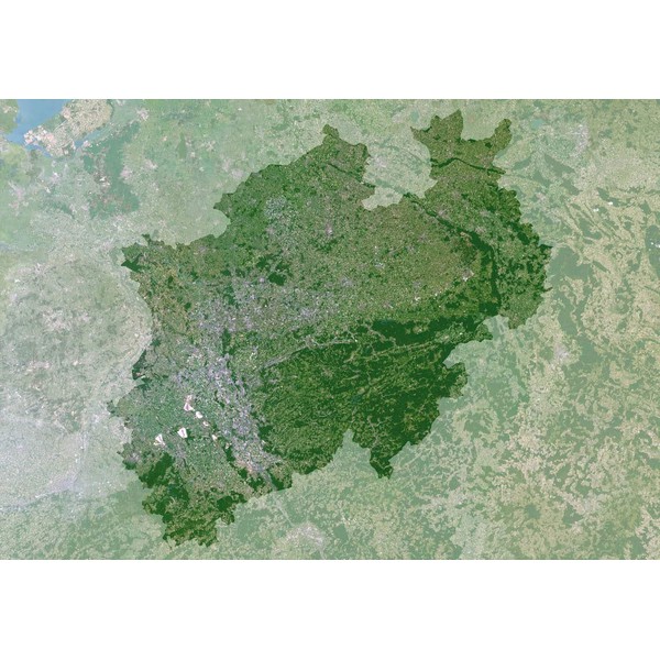 Planet Observer Mapa regional : Renania del Norte-Westfalia