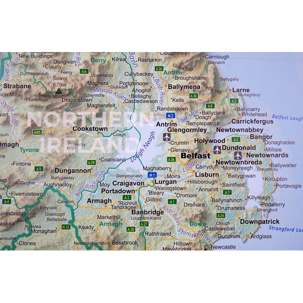 GeoMetro Mapa Irlanda (90 x 90 cm)