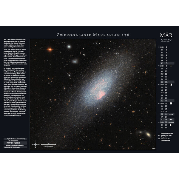Astronomie-Verlag Calendarios Weltraum-Kalender 2027