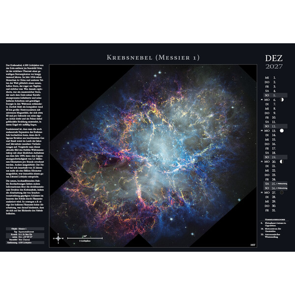 Astronomie-Verlag Calendarios Weltraum-Kalender 2027
