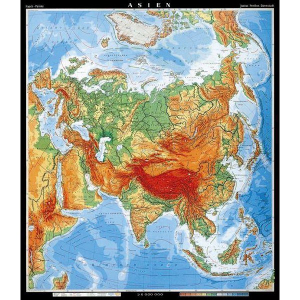 Klett-Perthes Verlag Mapa continental Asia, física