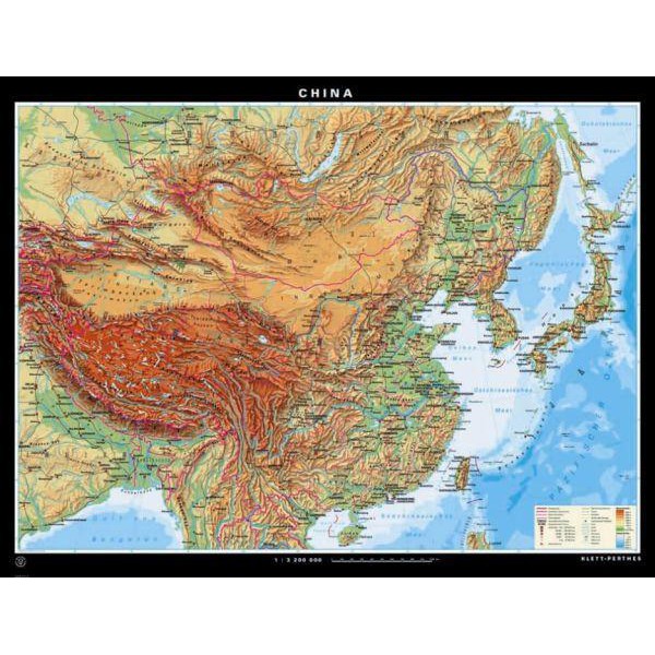 Klett-Perthes Verlag Mapa de China, físico