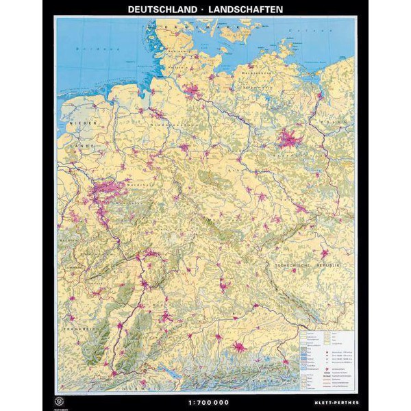 Klett-Perthes Verlag Mapa Alemania, paisajes