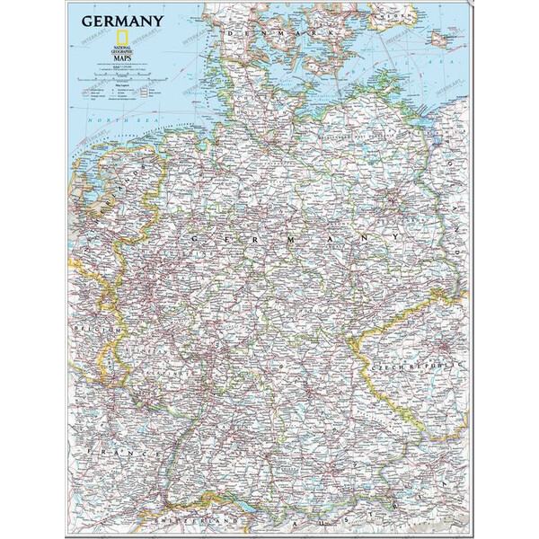 National Geographic Mapa de Alemania