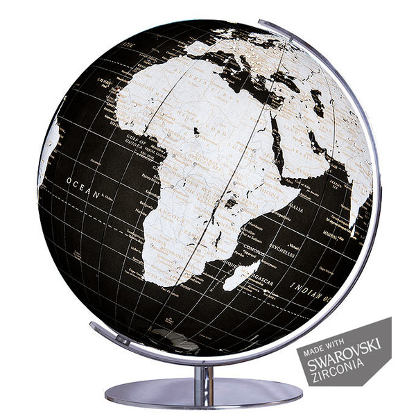 Columbus Globo terráqueo 731485 Swarovski zirconia onyx globe