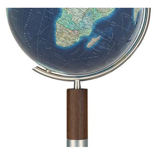 Columbus Globo terráqueo de pie Duo Azzurro Acero noble/ Wenger 40cm
