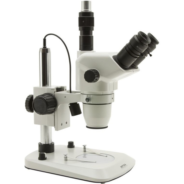 Optika Microscopio estéreo SZN-4, trinocular, zoom, 7x-45x, LED
