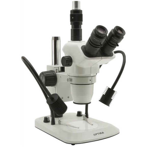 Optika Microscopio estéreo SZN-6, trinocular, zoom, 7x-45x, LED