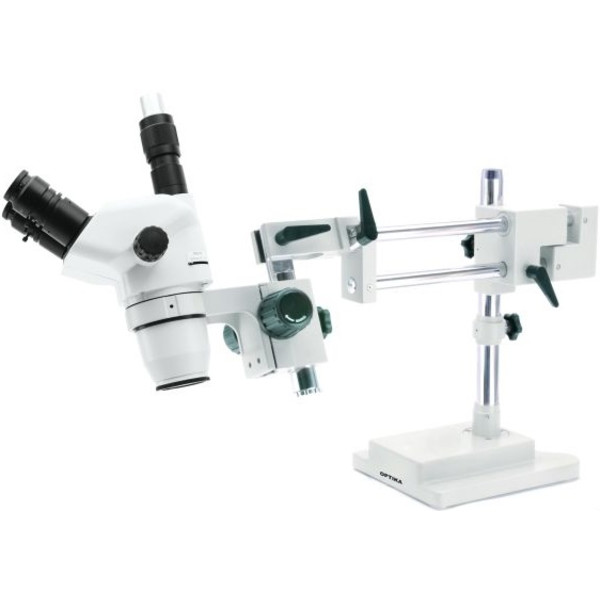 Optika Microscopio stereo zoom SZN-10, trinocular, 7x-45x, suspendido