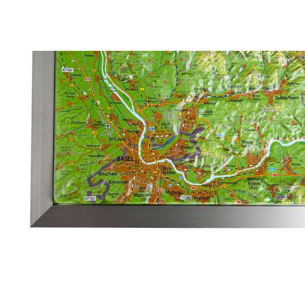 Georelief Mapa regional Selva Negra