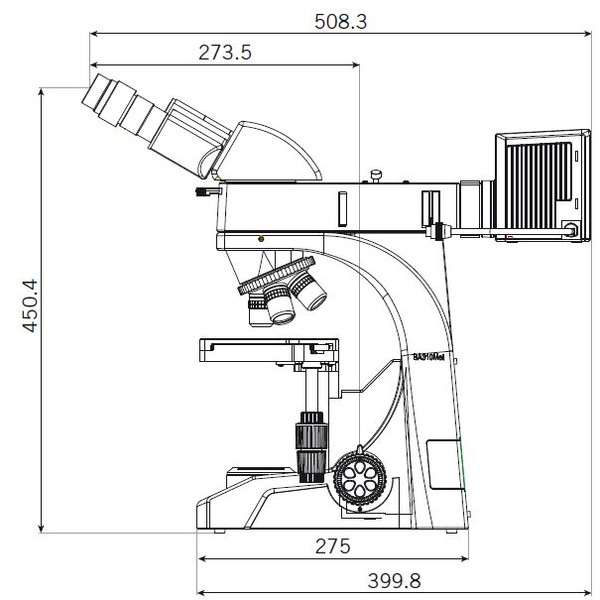 Motic Microscopio BA310 MET-T, binocular, (3"x2")