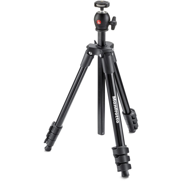 Manfrotto Trípode de aluminio Compact Light, negro