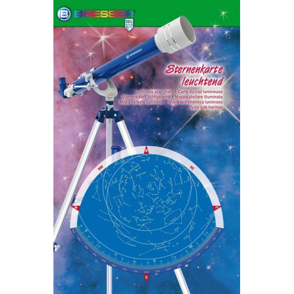 Bresser Mapa estelar Junior star map, fluorescent (in German)