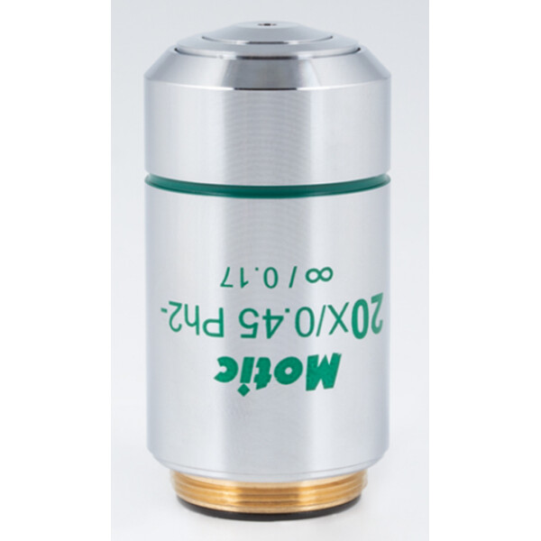 Motic Objetivo de fase acromático Planacromático CCIS neg. EC-H PLph 20x/0,45 (AA=0,9 mm)