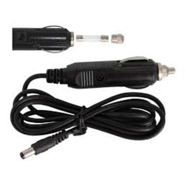 Omegon Cable de la batería del coche 12 V 3 A de (1 m) para la toma del encendedor del coche