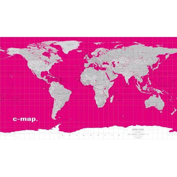 Columbus Mapamundi Mapa del mundo C-Map ''magenta''