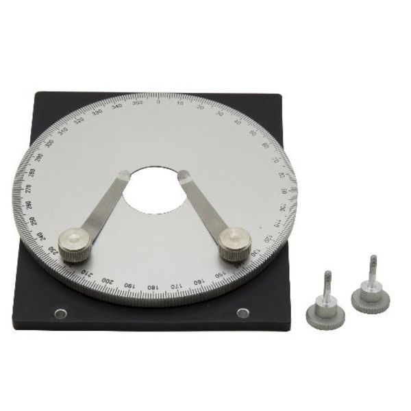 Optika Mesa giratoria M-175.1, para juego de polarización para mesa de 233 x 147 mm