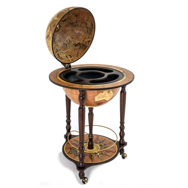 Zoffoli living Globo minibar Da Vinci Rust 40cm