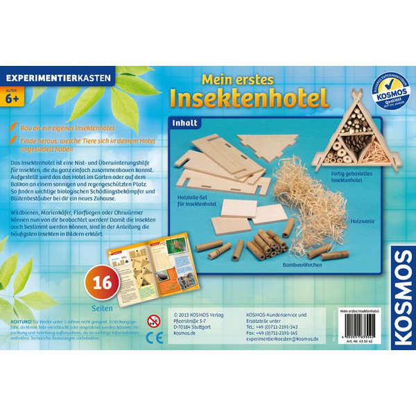 Kosmos Verlag Mi primer hotel para insectos, editorial Kosmos (libro "Mein erstes Insektenhotel" en alemán)