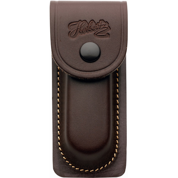 Herbertz Cuchillo de bolsillo funda de cuero 2653090, marrón, para 9cm