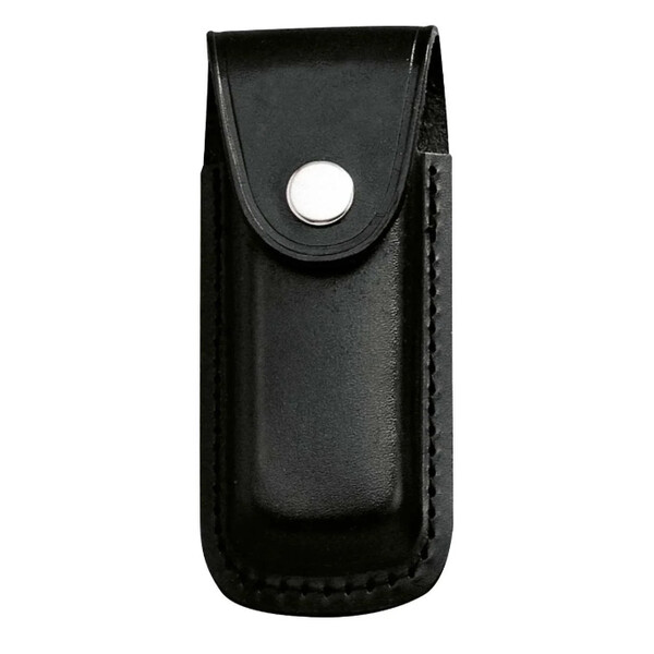 Herbertz Cuchillo de bolsillo funda de cuero 2649130, negro, para 13 cm