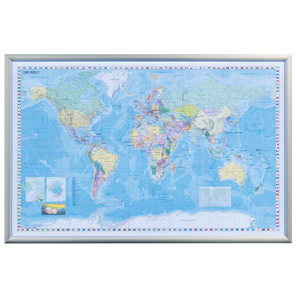 Stiefel Mapamundi LED-illuminated world map