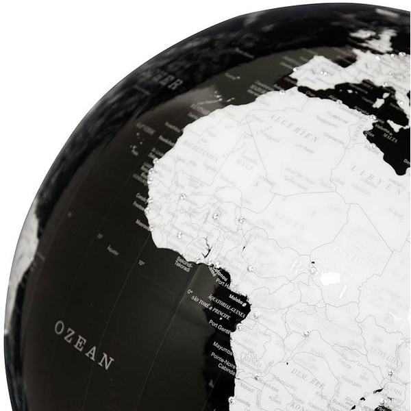 Columbus Globo terráqueo Artline black Swarovski Zirkonia 36cm