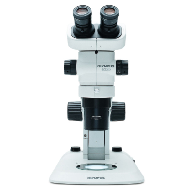 Evident Olympus Microscopio Olympus SZX7, bino, 0,8x-5,6x con anillo y Luz transmitida