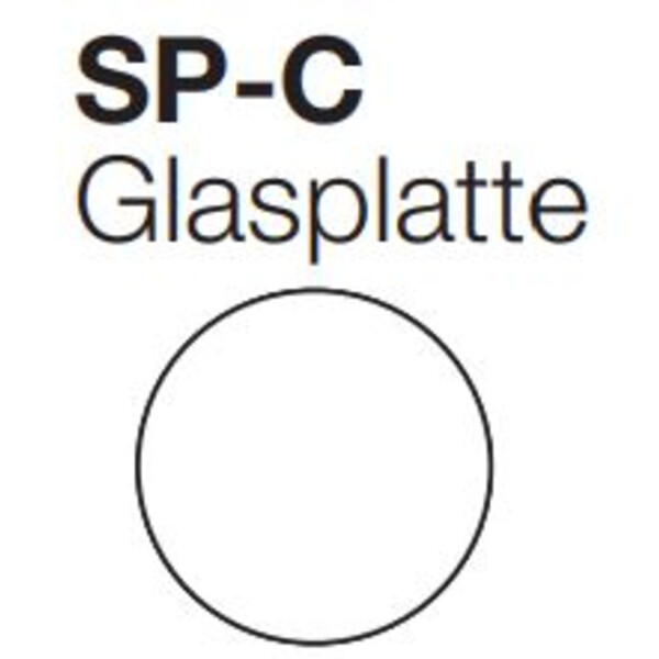 Evident Olympus SP-C, placa de vidrio transparente, Ø 100 mm