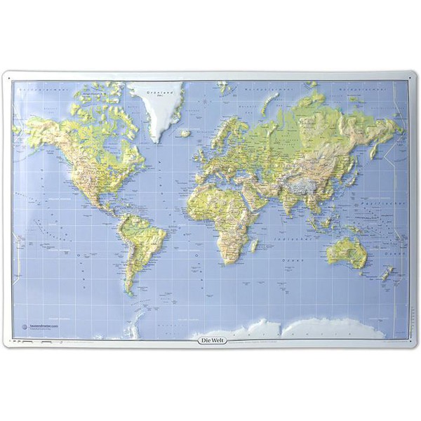 Kober-Kümmerly+Frey Mapamundi Mapa magnético del mundo, 3D Magnet Weltkarte,  1:73 millones