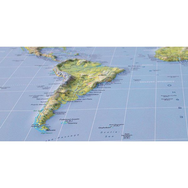 Stellanova Mapamundi Mapa magnético del mundo, 3D Magnet Weltkarte,  1:73 millones
