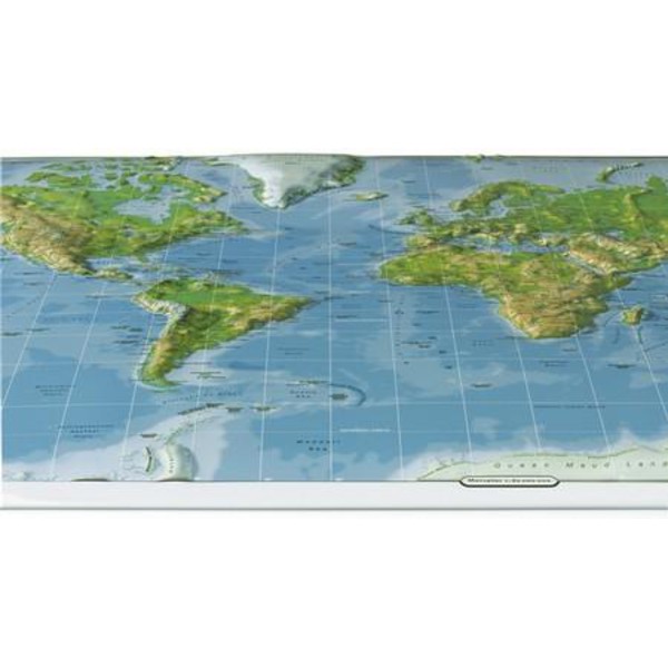 Kober-Kümmerly+Frey Mapamundi Mapa magnético del mundo, 3D Magnet Weltkarte,  1:62 millones