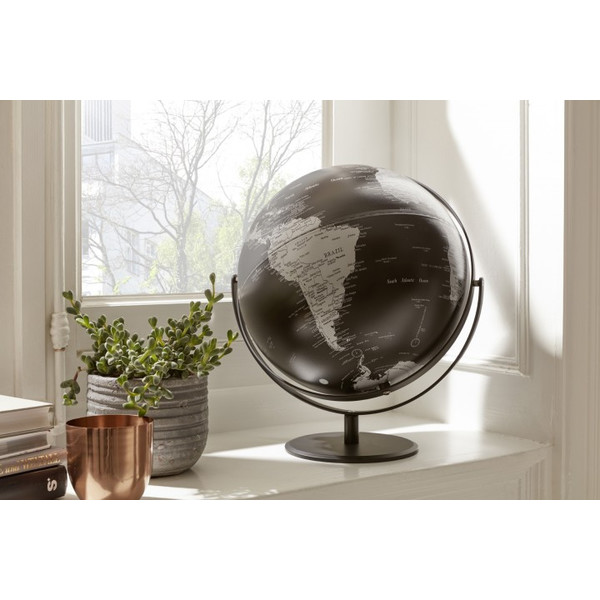 TROIKA Globo terráqueo Juri Saturn Black 30cm