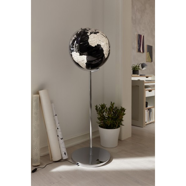TROIKA Globo terráqueo de pie Sojus Black 43cm