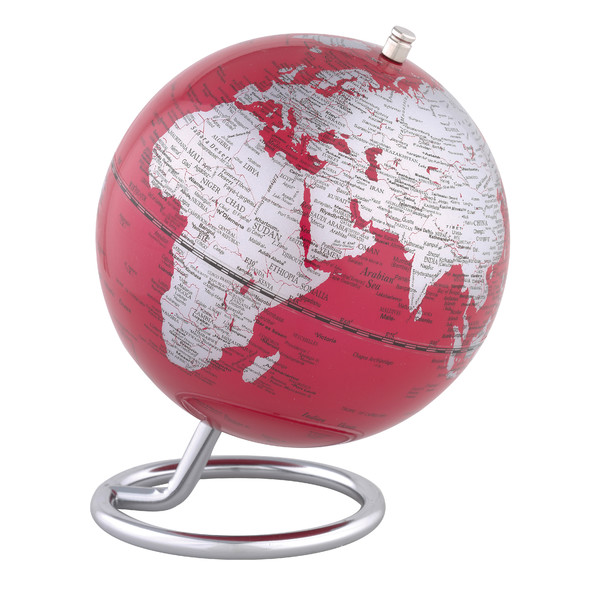 TROIKA Mini globos terráqueos Galilei Red 13cm