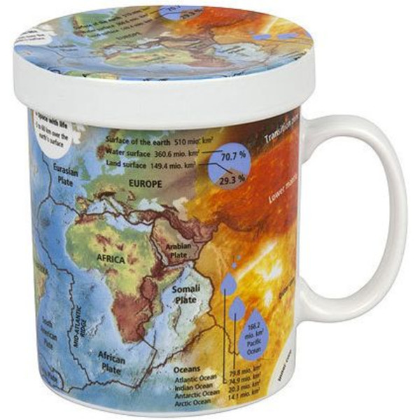 Könitz Taza Mugs of Knowledge for Tea Drinkers Geography