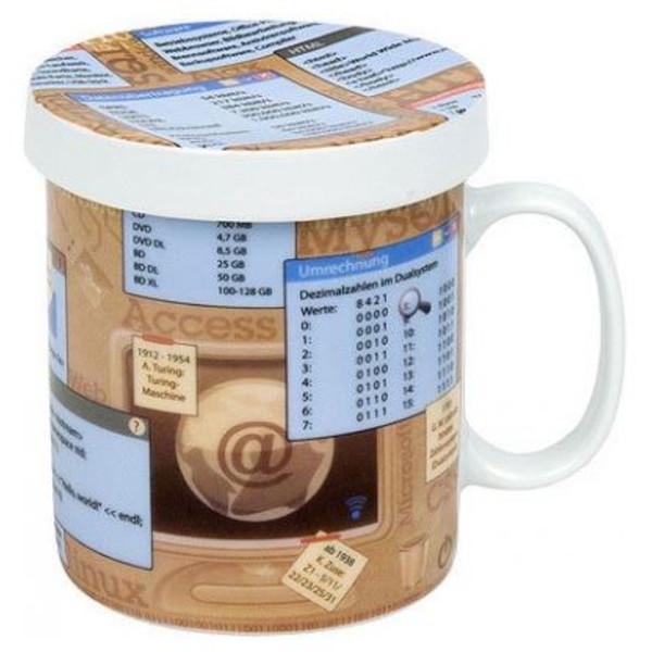 Könitz Taza Wissensbecher für Teetrinker Informatik