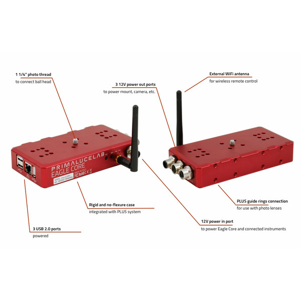PrimaLuceLab Ordenador EAGLE CORE para astrofotografía con cámara DSLR