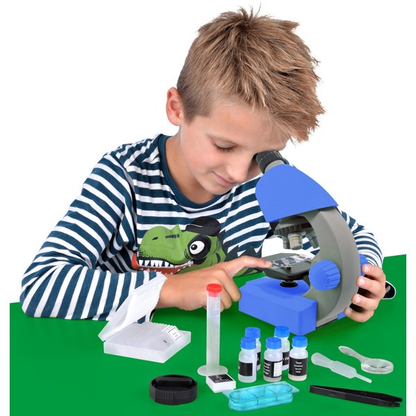 Bresser Junior Microscopio JUNIOR  40x-640x, azul