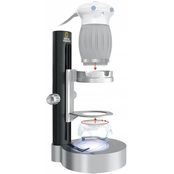 National Geographic Microscopio de mano universal 20x/200x